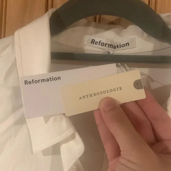 New REFORMATION Moira long sleeve mini dress - Picture 3 of 10